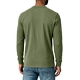 thumbnail image 5 of Resicozy Mens Henley Shirts Long Sleeve Casual T-Shirt Basic Lightweight Pullover Tees Army Green M, 5 of 7