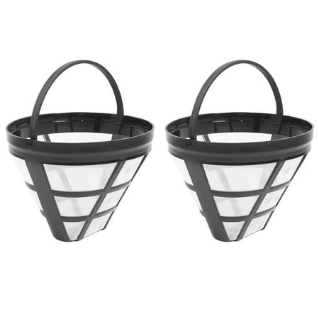

2Pack No.4 Reusable Coffee Maker Basket Filter for Ninja Filters Fit 8-12 Cup Basket Coffee Machine