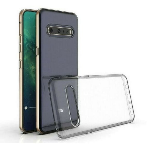 For LG V60 ThinQ Case, Clear TPU Protective Cover Armor, Shock Adsorption, Drop Protection, Lifetime Protection