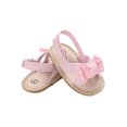 thumbnail image 3 of Seyurigaoka Baby Girls Summer Beach Sandals, Cotton Bowknot Open-Toe Sandals with Nonslip Soles, 3 of 8