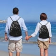 thumbnail image 5 of Kdxio Falling Musical Print Drawstring Backpack Bag,Waterproof Draw String Back Sack, Gym Drawstring Bags Swim Bag For Unisex, 5 of 5
