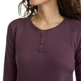 thumbnail image 4 of Jockey Women's Long Sleeve Waffle Henley, 4 of 6
