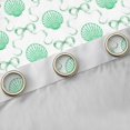 thumbnail image 4 of Manfei Green Ocean Shell Blackout Curtains,Kawaii Bowtie Curtains Pack of 2 (42x84 Each), 4 of 6