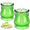 Green-2Pack, variant on Giphtpoeet 12 Pack Citronella Candle Portable Small Indoor Outdoor Candle Bulk for Garden Picnic Camping, 25.2oz Total