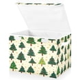 thumbnail image 2 of Storage Box With Lid 16.5x12.6x11.8In Foldable Stacked Household Storage Box Green Christmas Tree, 2 of 7