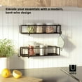 thumbnail image 6 of Umbra Cubiko Shower Bins Set of 2 Shelves Black, 6 of 10