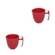 thumbnail image 4 of Inteprter Taza de café de plástico, redonda, Universal, protección contra caídas, tazas, tazas de agua suave, barra de leche para boda, Rojo 2piezas, 4 of 6