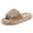1-Brown, variant on Fuzzy Women's Slippers with Adjustable Open Toe Slides Cozy Platform Slippers Thick Sole Slippers for Women House Shoes for Women