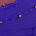 thumbnail image 3 of FELTECHELECTR Pañuelo de gasa para danza del vientre para mujer, con 3 filas y 128 monedas, color azul cielo, 3 of 6