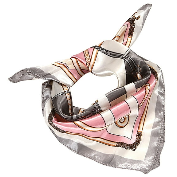 Breezora Multifunctional Bandana Scarf Set for Women Headband Wrap and Protective Cover Grey