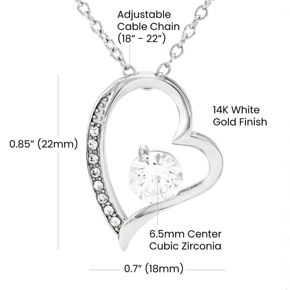 Valentines Day Gift for Wife To My Wife Necklace from Husband with Message Card Love Heart Necklace Wife Birthday Anniversary Valentines Mothers Day Gifts
