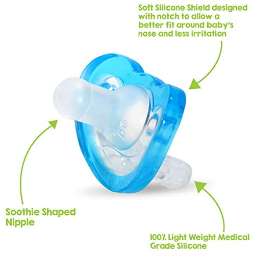 Razbaby Jollypop Baby Pacifier Plus 3M Blue Double Pack Bpa Free Made In The Ne 