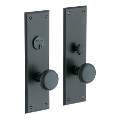 - Baldwin 6552102ENTR Baltimore Single Cylinder Entry Mortise Trim Oil Rubbed Bronze Finish