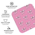 thumbnail image 4 of Pofeuu Beautiful pink bow Print Leather Coasters Set of 6, Round Cups Mugs Mat Pad for Home Kitchen Heat Resistant Drink Coasters,Square, 4 of 7