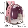 thumbnail image 3 of Cat Pet Carrier Backpack Transparent Capsule Bubble Pet Backpack Small Animal Puppy Kitty Bird Breathable Pet Carrier for Travel ShopWise Round, 3 of 10