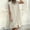 Beige, variant on Casual Summer Dresses For Women Sevevn Women's Summer Imitation Cotton And Linen Lapel Solid Color With Pockets Shoulder Drawstring Dress