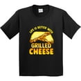 thumbnail image 3 of Inktastic Life is Better with Grilled Cheese Youth T-Shirt, 3 of 5