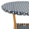 thumbnail image 5 of SAFAVIEH California Outdoor Patio Bistro Table, Navy/White/Natural, 5 of 8