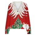 thumbnail image 5 of Deal of the Week Ofreoo Women‘s Christmas Printed CasualCardigan ButtonFashion Jacket Tops Coat Cardigan Sweaters for Women Lightweight, 5 of 5