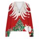 thumbnail image 5 of Cárdigan informal con estampado navideño para mujer, chaqueta con botones, blusa de poliéster, 5 of 5