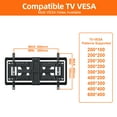 thumbnail image 2 of MountLiving Ultra-Slim Full Motion TV Wall Mount for 37-90" Screens, 90° Swivel & ±10° Tilt, Max VESA 600x400mm, up to 120 lbs, 2 of 8