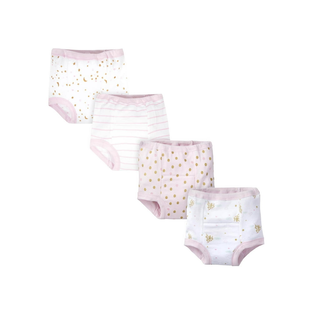 Gerber Gerber Baby & Toddler Girls Reusable Training Pants, 4Pack