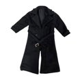 thumbnail image 4 of Gabardina a escala 1/8 para figura masculina, abrigo informal, decoración, moda, muñecas, vestir Negro, 4 of 8