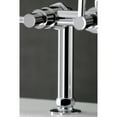 thumbnail image 4 of Aqua Vintage AE8101DX Concord 7" Center Deck-Mount Clawfoot Tub Faucet with Hand Shower, Polished Chrome, 4 of 8