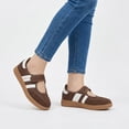 thumbnail image 2 of Tryards Women's Thin-Sole Fashion Classic Retro Sneakers Loafers Soft Casual Skate Shoes Hook-and-Loop Footwear, 2 of 7