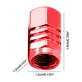 thumbnail image 3 of CxhicLuv Car Tire Valve Cover, Auto Aluminum Alloy Cap, Lightweight Rust-Resistant 4-Pack, Vehicle Tire Accessories, Tire Valve Protection & Decoration Tools for Car Owners, Truck Drivers, Red, 3 of 7