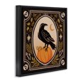 thumbnail image 3 of Stupell Industries Spooky Season Black Crow Black Framed Floater Canvas Wall Art design by Janelle Penner, 18 x 18, 3 of 9