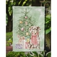 thumbnail image 3 of Christmas Dachshund Chocolate Piebald Dapple Flag Garden Size, 3 of 3