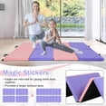 thumbnail image 3 of XF XINFENG Gymnastics Mat for Home, 6'x4'x2" Thick Portable Tumbling Mat Folding Exercise Gym Mat with Carrying Handle, CM, 3 of 7