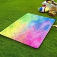 thumbnail image 3 of Rainbow Outdoor Picnic BlanketsTie Dyeing Waterproof Picnic Blankets 60x80 Inches Large Sandproof Beach Blanket Foldable Outdoor Blanket for Camping on Grass Picnic Mat, 3 of 6