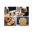 thumbnail image 3 of 1Pcs Knitting Rattan Round Solid Anti-skid Insulation Pad Non-slip Coffee Cup Mat Unique Placemat For Hotel Restaurant, 3 of 8