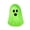 Green, variant on Yellow Halloween Glow Ghost 3Pack Mini 2Cm Tall Glows-In-The-Dark Figurine Decoration