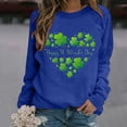 thumbnail image 3 of Gibobby Sudadera con forro polar Mujer Sudadera con capucha informal con cuello redondo y mangas en los hombros con estampado parcial de cuatro para mujer (Azul, XL), 3 of 4