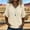 Beige, variant on Frayed Fringe Half Sleeve V Neck T Shirts Beach Vacation Gauze Shirts Boho Blouse Cotton Linen Tops for Women Hem Loose Beach Clothes Brown S
