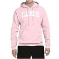 thumbnail image 2 of Wild Bobby State of Illinois College Style Unisex Hoodie Sweatshirt, 2 of 6