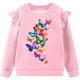 thumbnail image 4 of Vestido de verano para niña con estampado de flores de Pascua, manga corta, bolsillos con volantes y cuello redondo, top de poliéster, 4 of 5