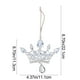 thumbnail image 3 of Vintage Style Flocked Velvet Christmas Ornaments Set of 2, Conical Shaped Decorative Balls for Holiday Tree Decor, 3 of 7