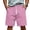 29-Pink, variant on Mens Drawstring Knit Sweat Shorts Elastic Waist Casual Athletic Shorts 2XL