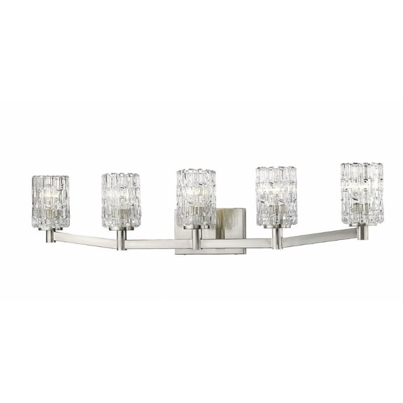 5 Light Bath Vanity In Contemporary Style 40.75 Inches Wide By 9.25 Inches High-Brushed Nickel Finish Z-Lite 1931-5V-Bn