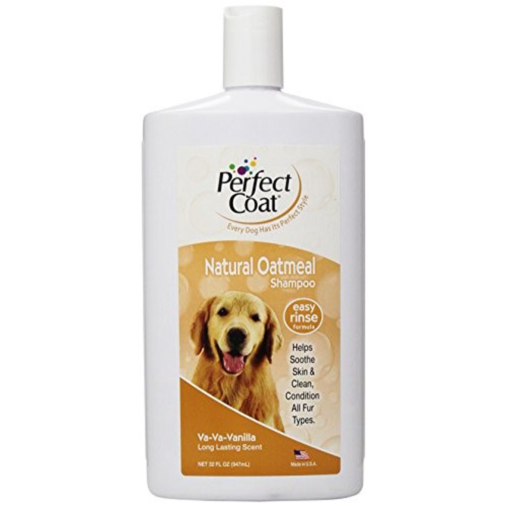 Perfect Coat Natural Oatmeal Dog Shampoo French Vanilla, 32 Ounce