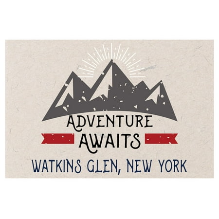 

Watkins Glen New York Souvenir 2x3 Inch Fridge Magnet Adventure Awaits Design