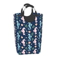 thumbnail image 2 of KLL Seahorses And Plants Laundry Hamper,Large Canvas Fabric Lightweight Storage Basket Toy Organizer Dirty Clothes Collapsible Waterproof, 2 of 6