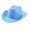 Blue, variant on Cowboy Hat for Women Men Western Silhouette with Wide Brim, Sturdy and Rugged for Ranch Wear, Outdoor Events, and Western Parties,Blue(One Size)