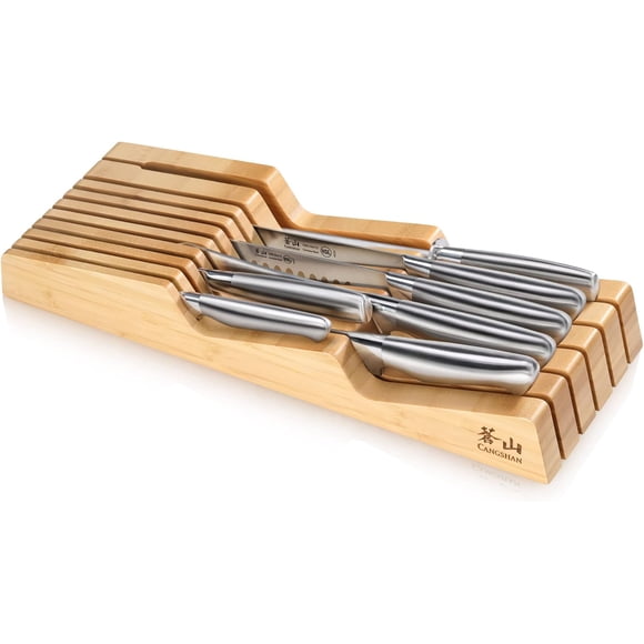 Cangshan Sanford Series 1027143 German Steel 8-Piece BBQ Knife In Drawer Set