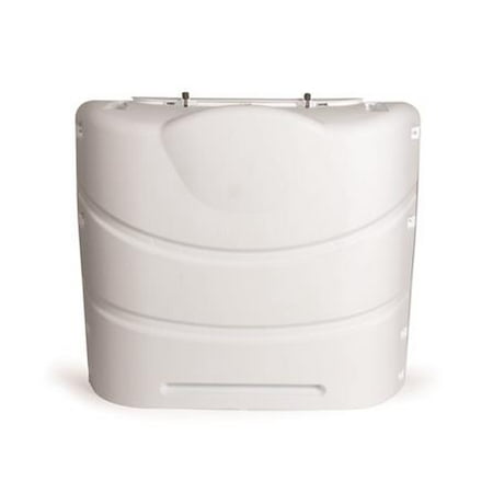 Camco Propane Tank Cover, PolarWhite, Fits 20&30# Steel Double Tank
