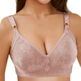 thumbnail image 4 of iHPH7 Push Up Bras for Women Comfortable Bras for Women Wireless Bras Everyday Basic Full Support Lift Bralette No Wire Soft Wireless Bralette Full Coverage Khaki XL, 4 of 9